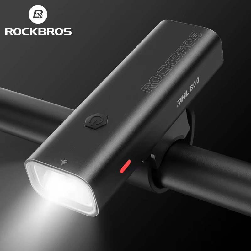 ROCKBROS – feu avant de vélo ultraléger, 800lm, charge de Type C