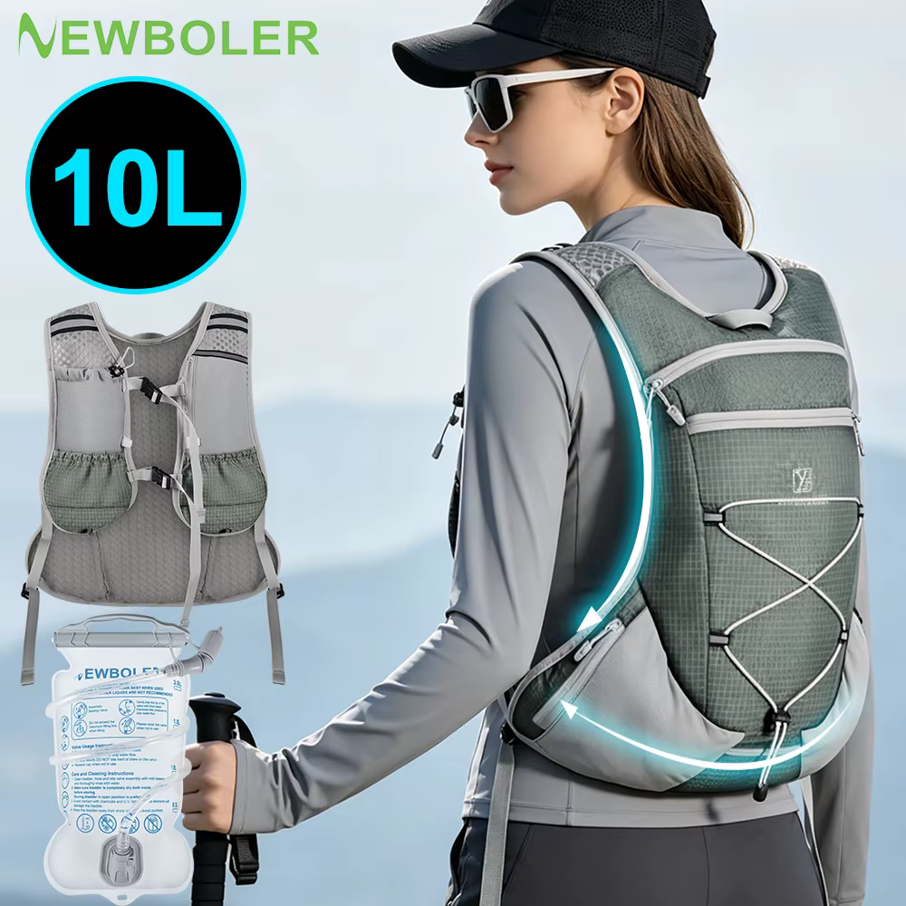 NEWBOLER Sac à dos de camping 10L