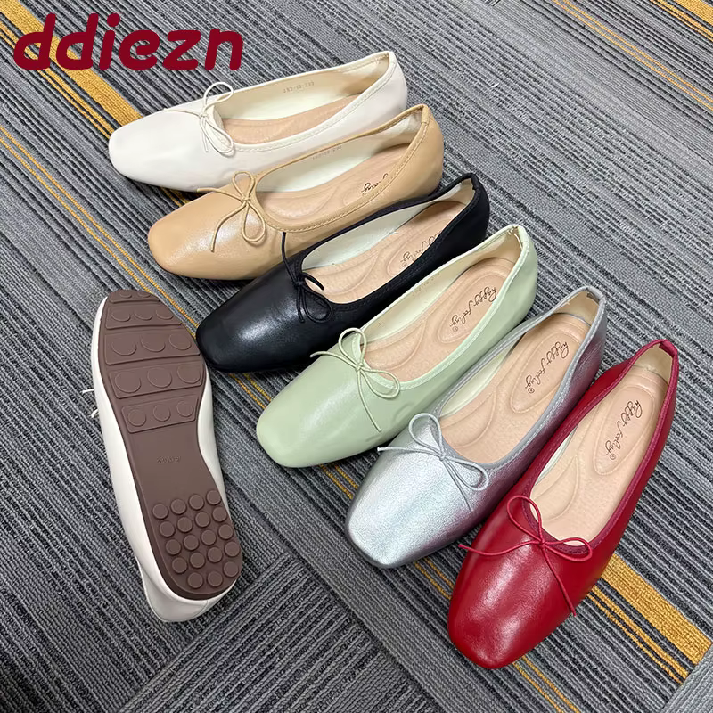 Chaussures de luxe à nœud papillon pour femmes