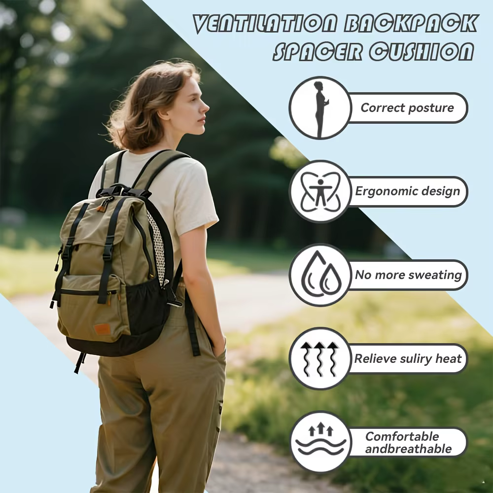 Sac à dos ergonomique avec cadre ventilé