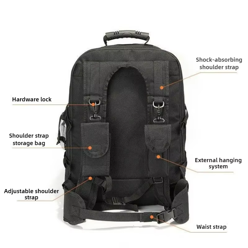 60L militaire tactique sac à dos armée Molle assaut sac à dos voyage en plein air randonnée sacs à dos Camping chasse Mochila Hombre