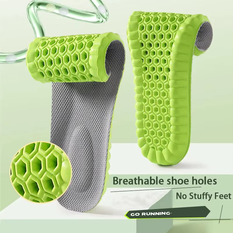 1 paire de semelles intérieures respirantes absorbant les chocs
