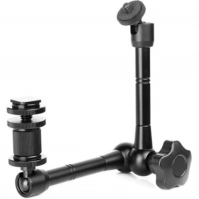 Super Clamp-Bras articulé magique réglable pour montage de moniteur, lumière LED, caméra vidéo LCD, flash, appareil photo reflex numérique, 7/11 pouces