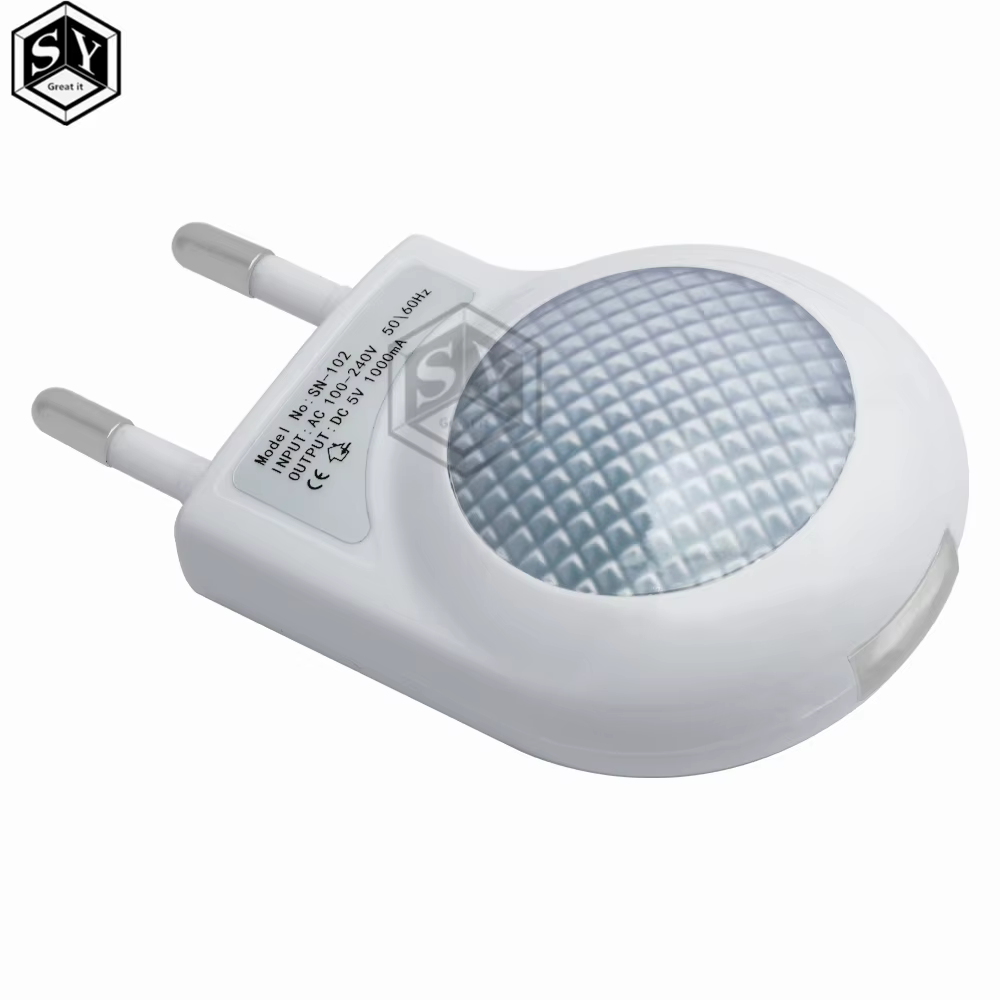 Mini Led escargot veilleuse automatique lampe de nuit intégré capteur de lumière contrôle lumière applique murale pour bébé enfants chambre prise ue