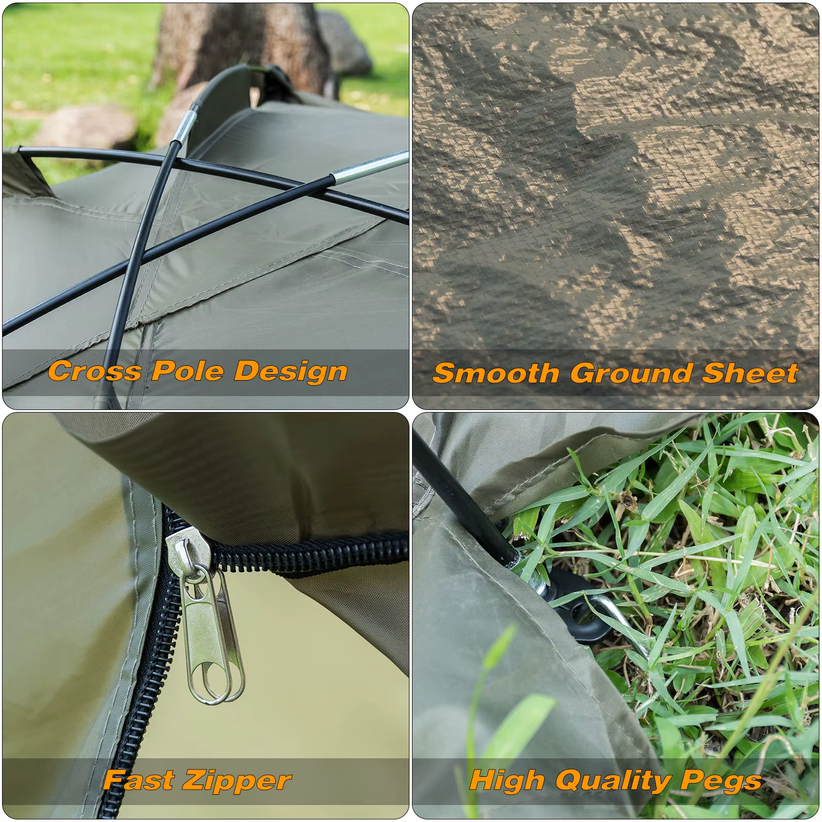 1-2 personnes carpe pêche Bivvy abri tente pour Camping en plein air chasse voyage aventure rapide érigé imperméable à