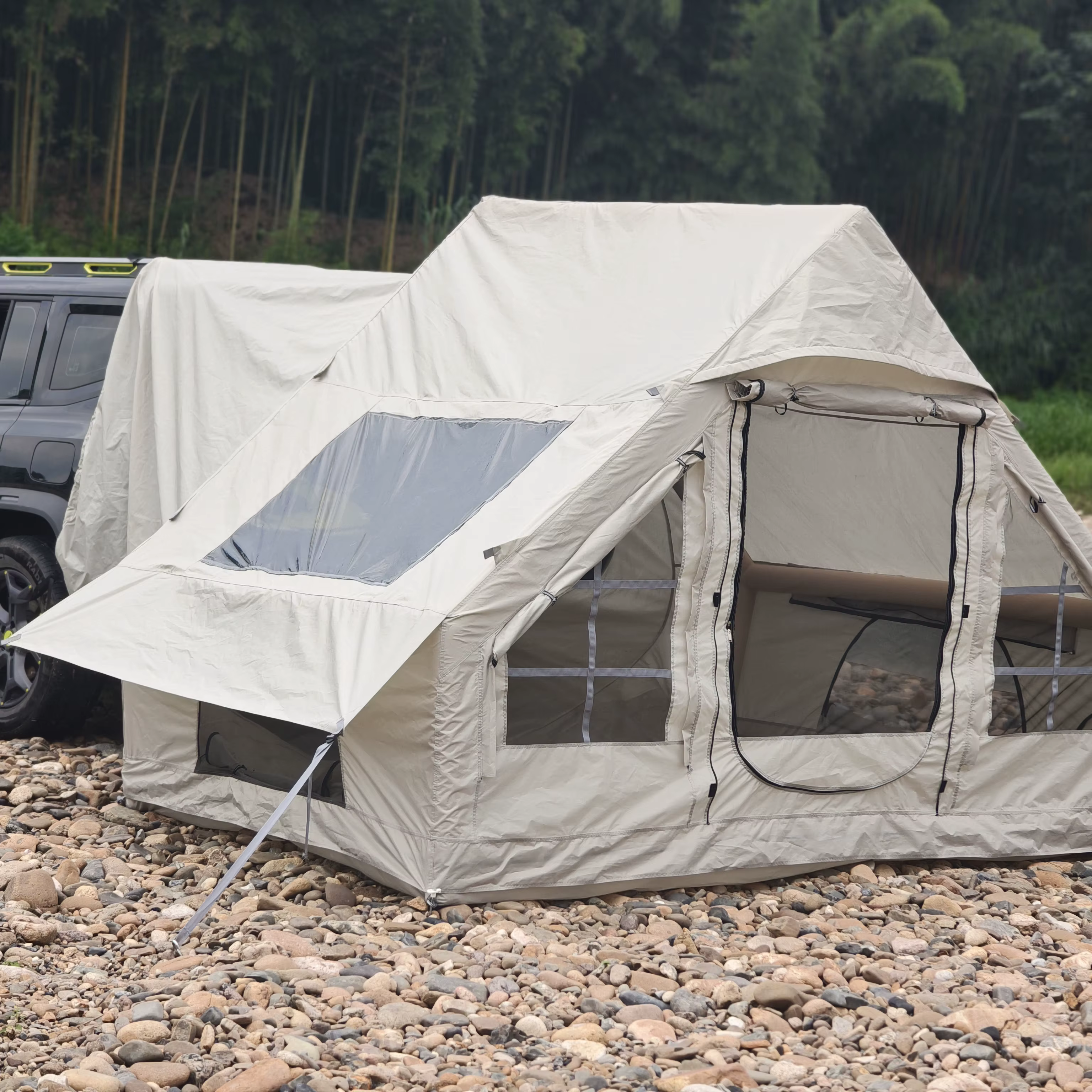 Tentes arrière gonflables pour voiture avec pompe manuelle