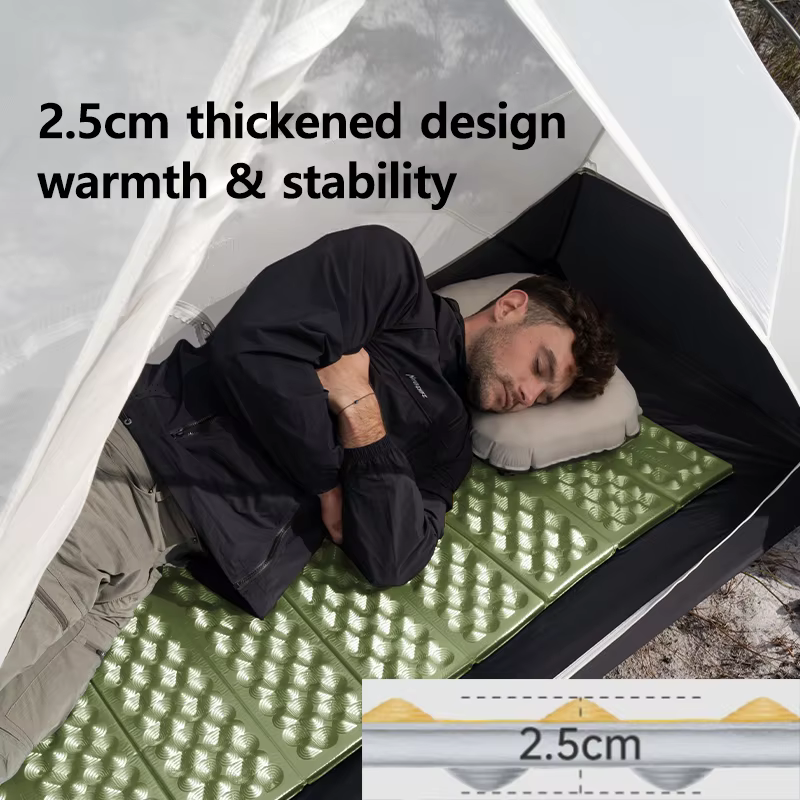 Naturehike Troues R 3.0 léger Portable pliant carré nid d'oeuf tapis extérieur 2.5 cm épaissi Camping pêche pique-nique 