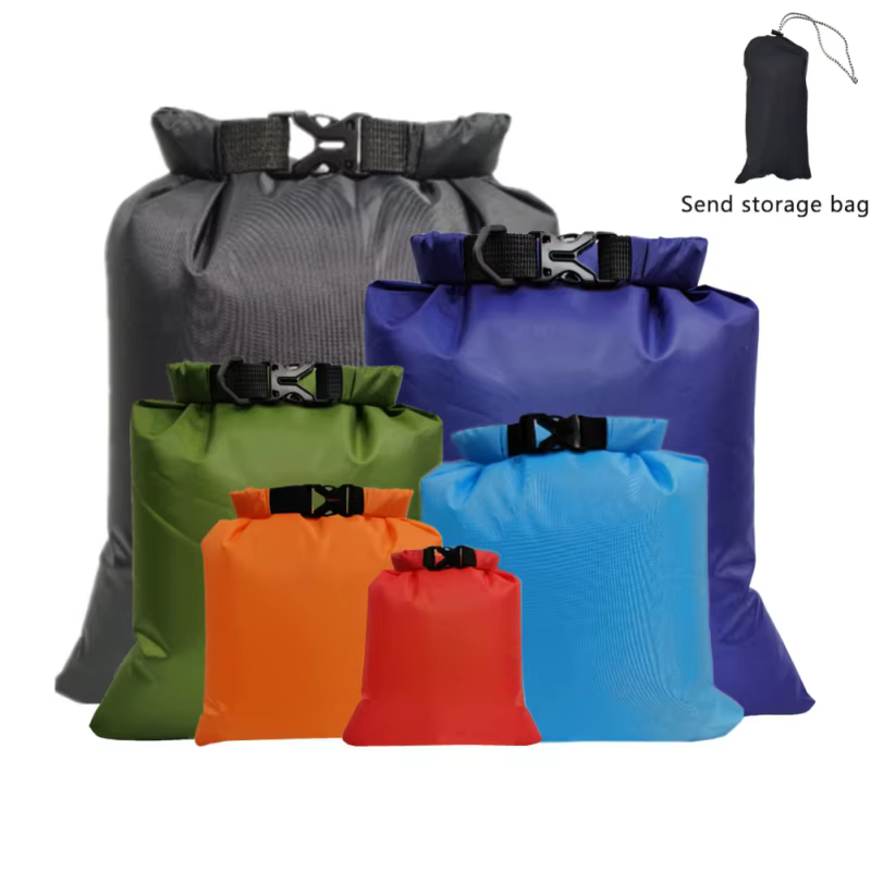 1.5L 2.5L 3L 3.5L 5L 8L 6 pièces sac sec étanche Pack sac natation Rafting kayak rivière Trekking flottant voile canotage sac