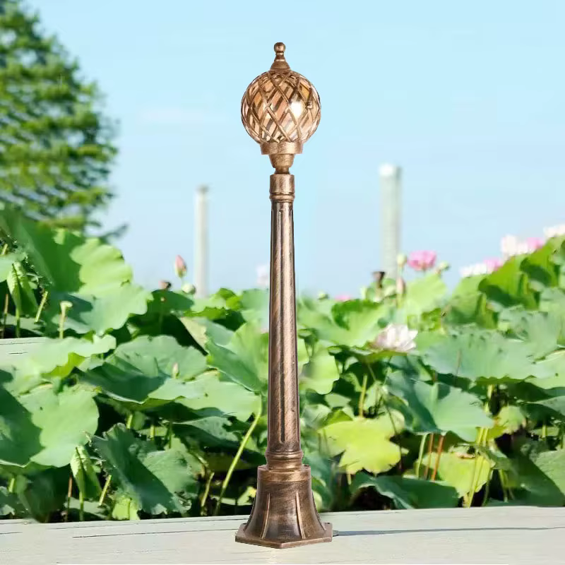 Lampe de pelouse extérieure communauté Style européen Tennis creux Villa pôle lampe jardin Villa cour extérieure lampadaire