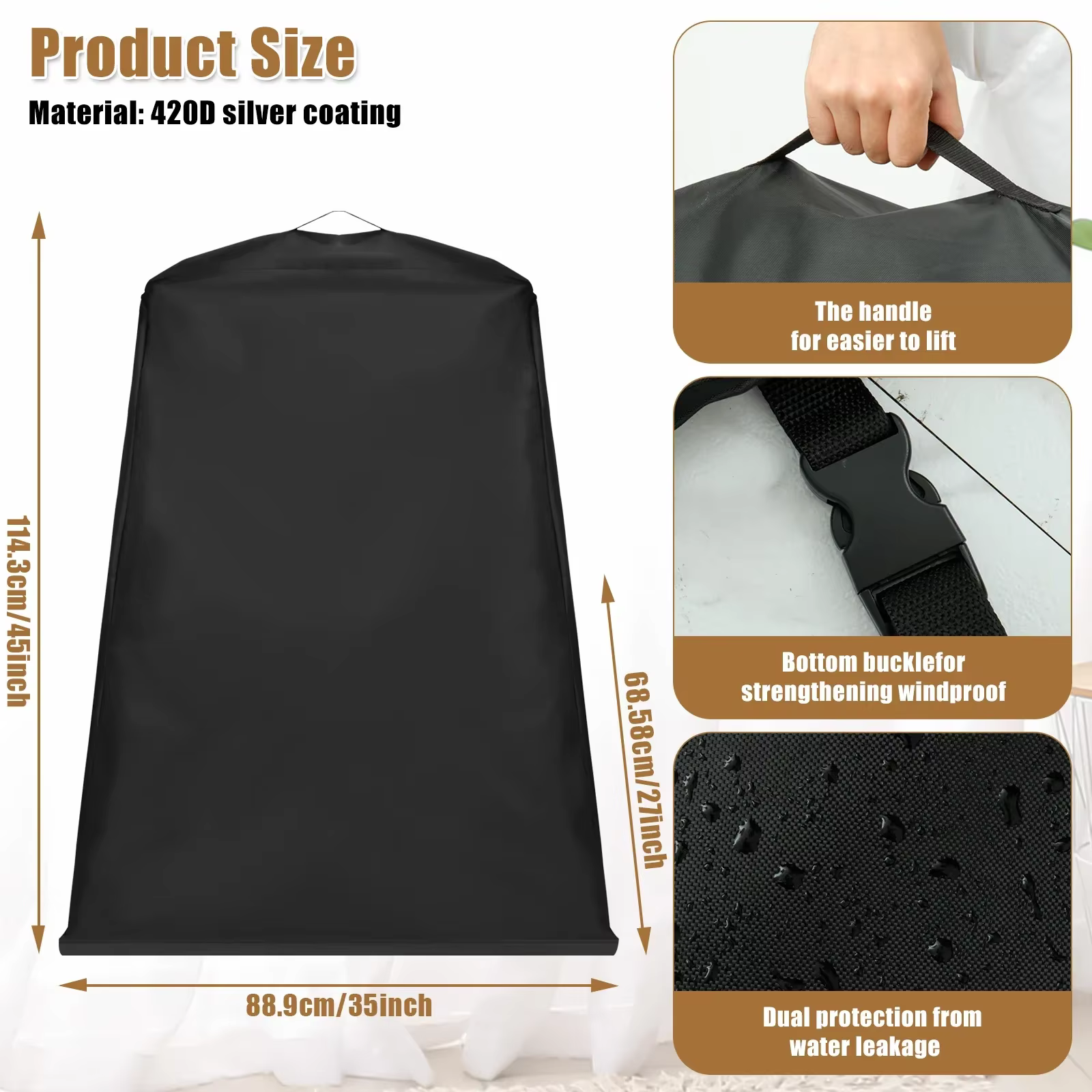 Housse de four à Pizza 8 en 1, pour Ninja OO101 Woodfire, pour four à Pizza extérieur, tissu Oxford, imperméable, anti-poussière, accessoires pour barbecue, nouveau