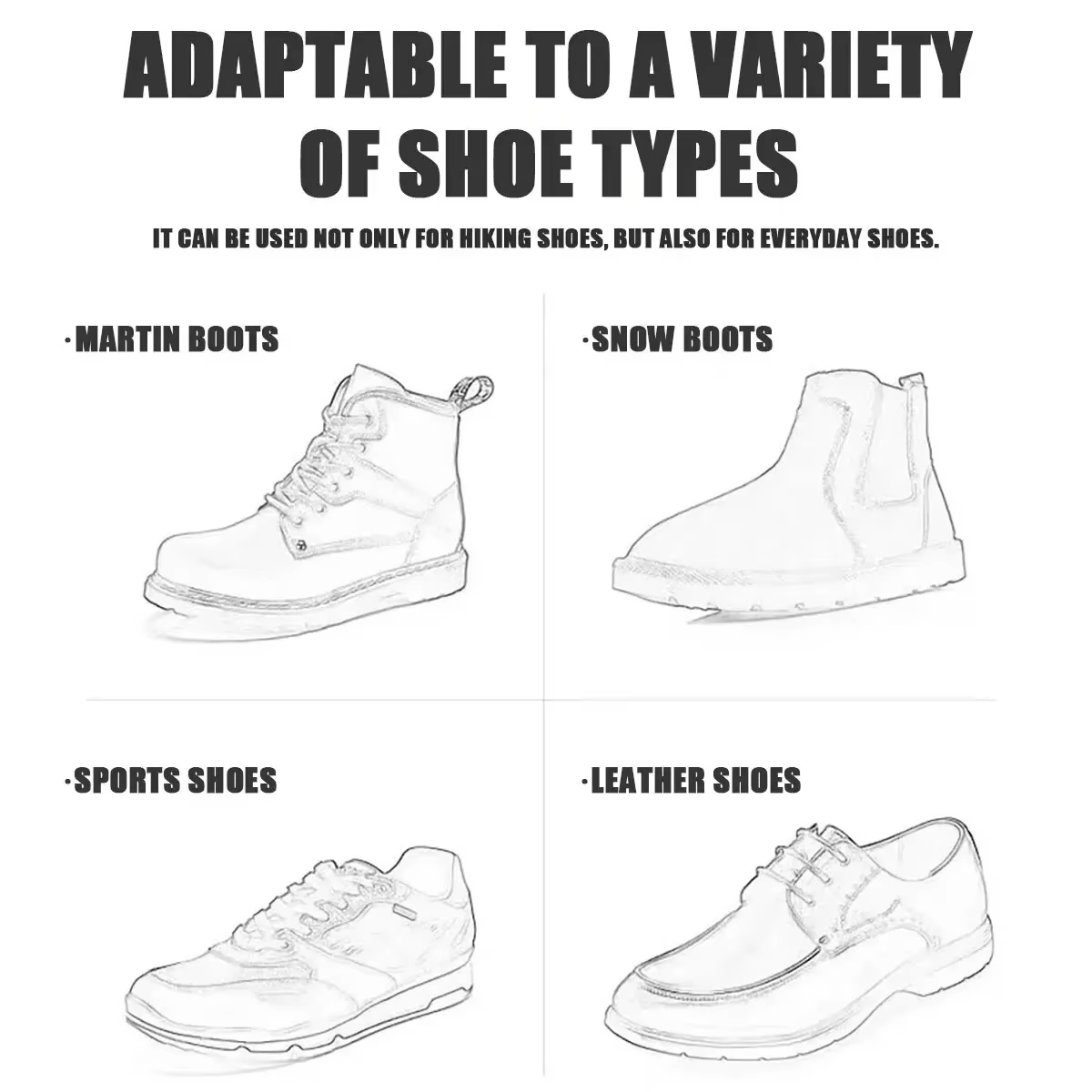 1 paire 5 goujons anti-dérapant glace neige Camping chaussures de marche bottes de sécurité d'hiver Crampons d'escalade professionnels universels