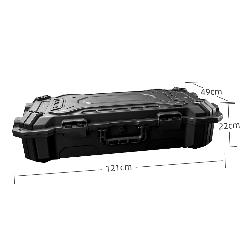 Boîte de tente de toit de voiture universelle noire 84L