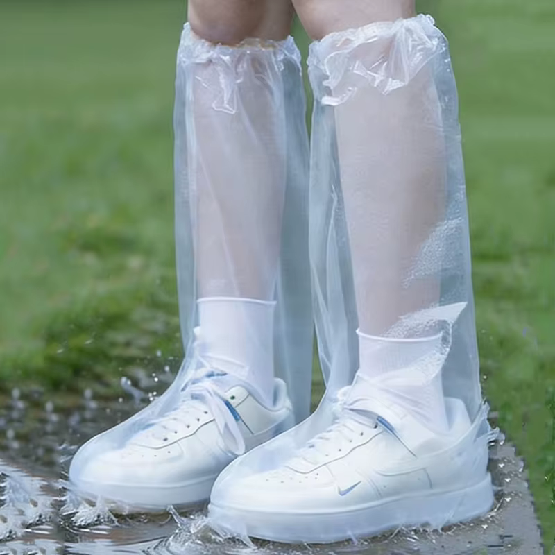 5 paires de couvre-chaussures jetables imperméables et antidérapants
