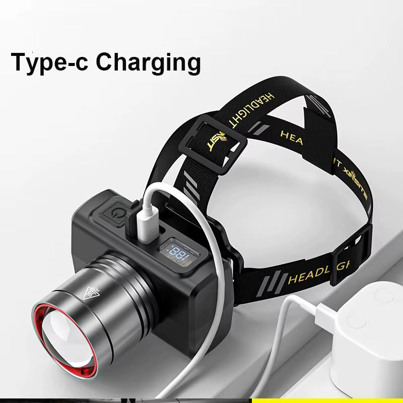 Lampe frontale Rechargeable Super lumineuse avec capteur de mouvement