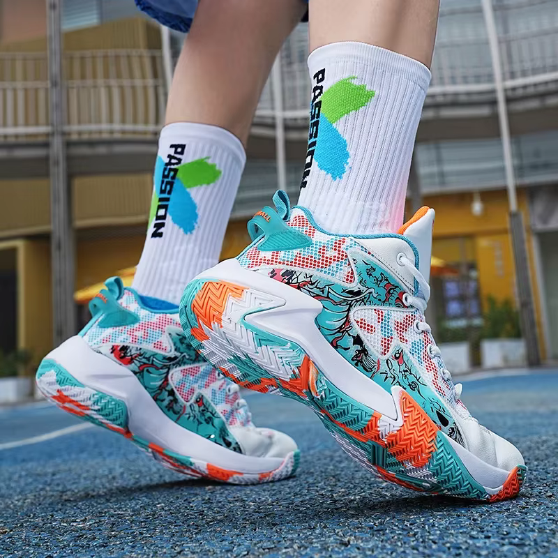 Hommes chaussures de basket-ball respirant chaussures de sport formation athlétique femmes basket-ball baskets hommes