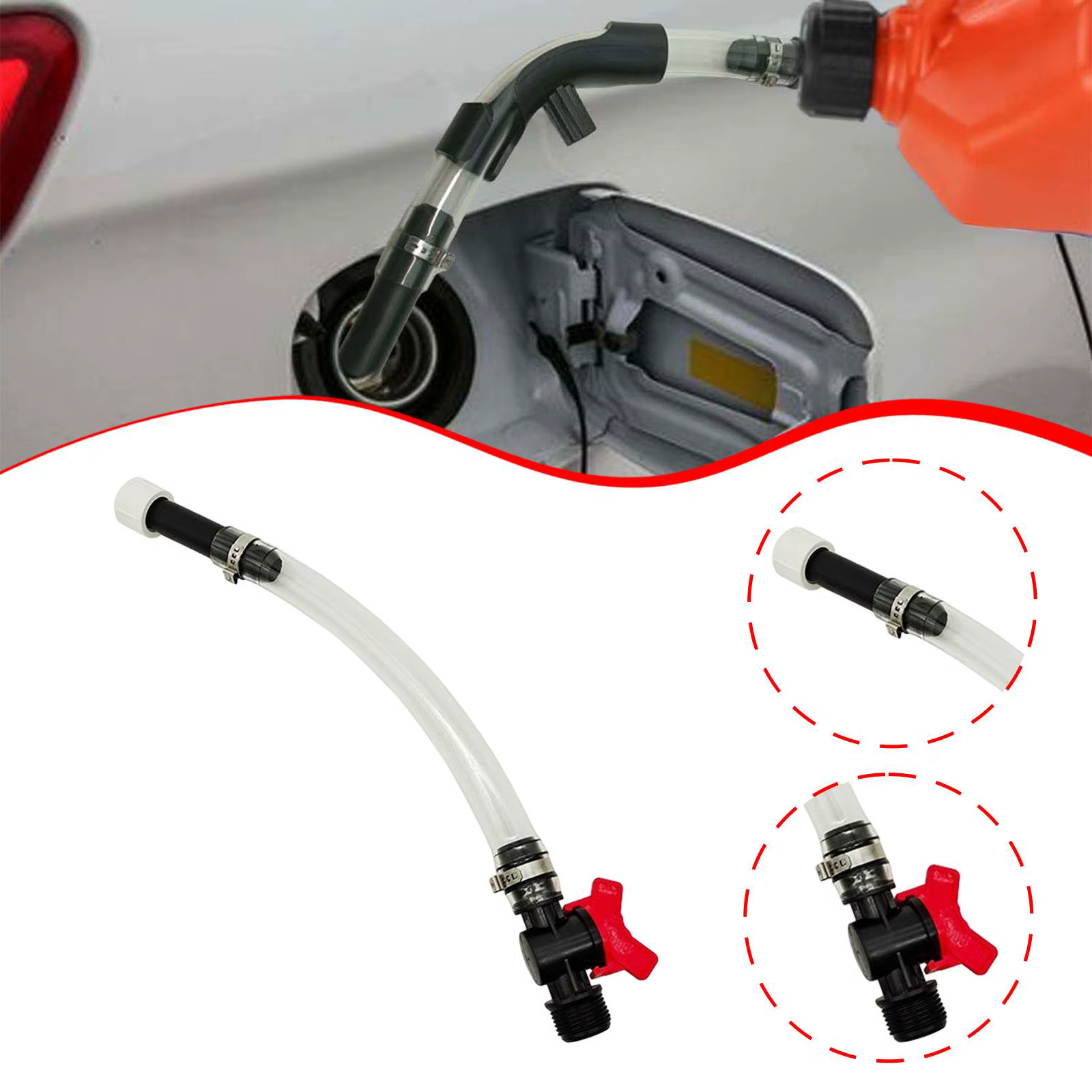 Tuyau de remplissage pour canettes de gaz, accessoire Portable et facile à utiliser