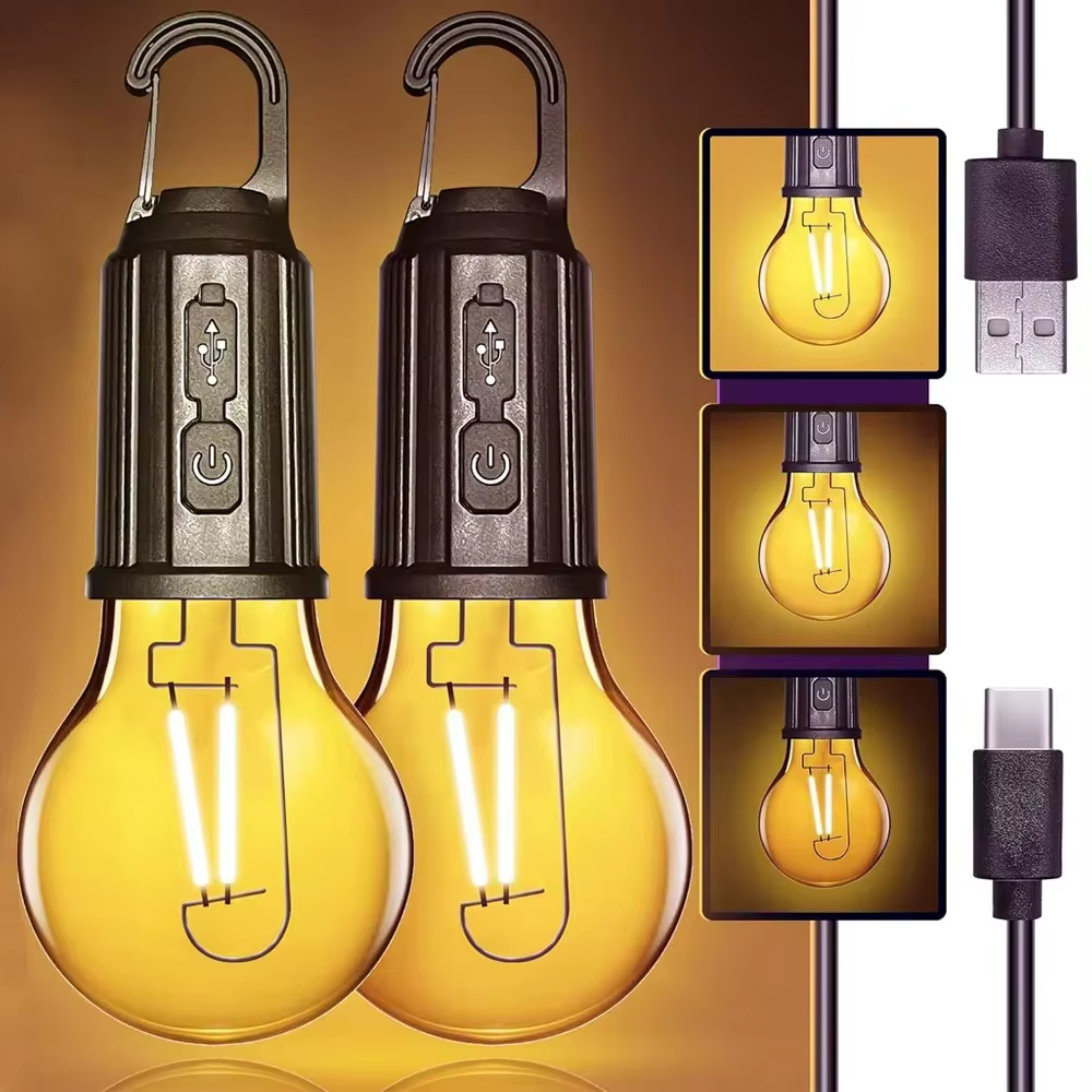 Ampoules LED rechargeables par USB pour l'extérieur