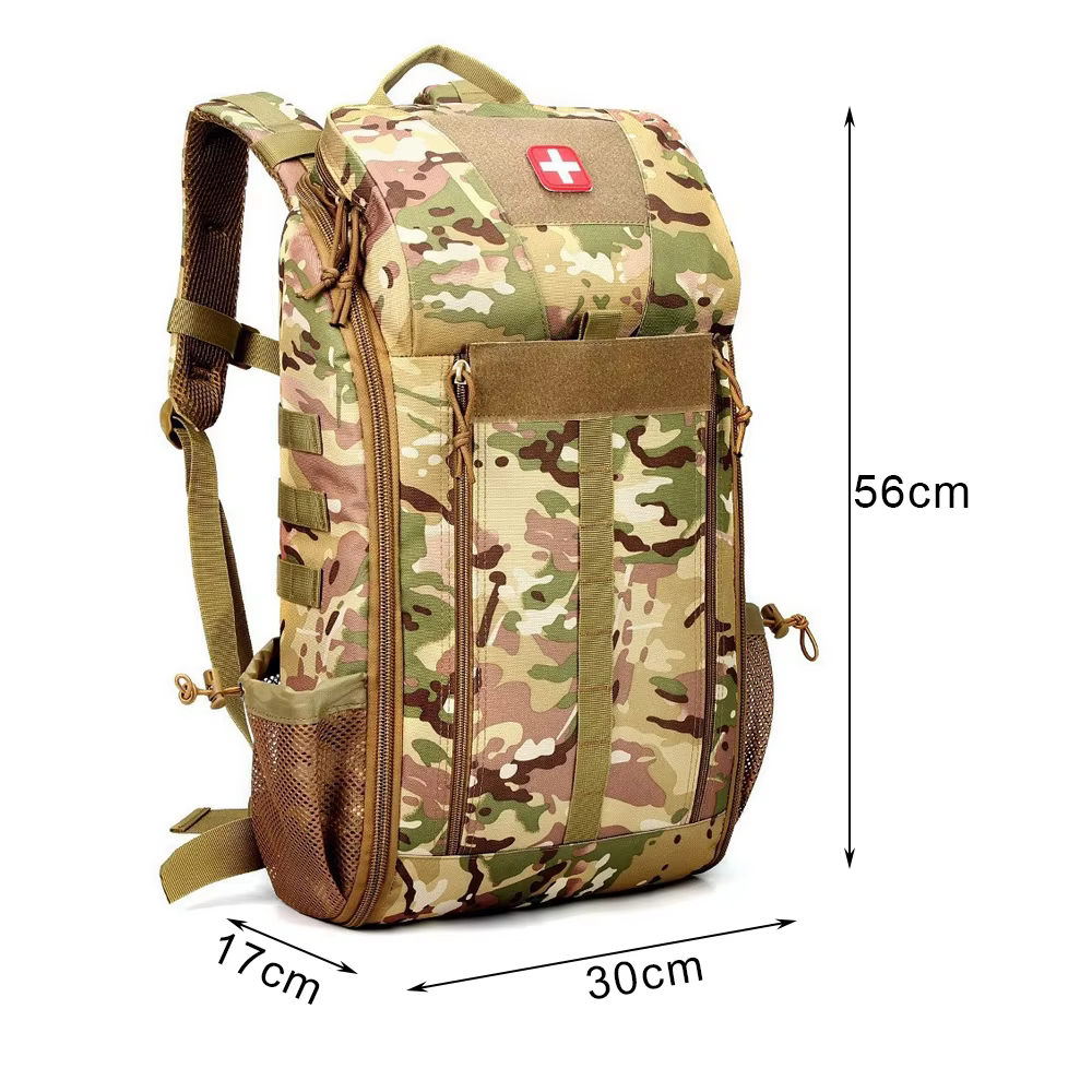 55L sac à dos médical tactique sac à dos sac à dos en plein air Camping survie premiers secours sac à dos