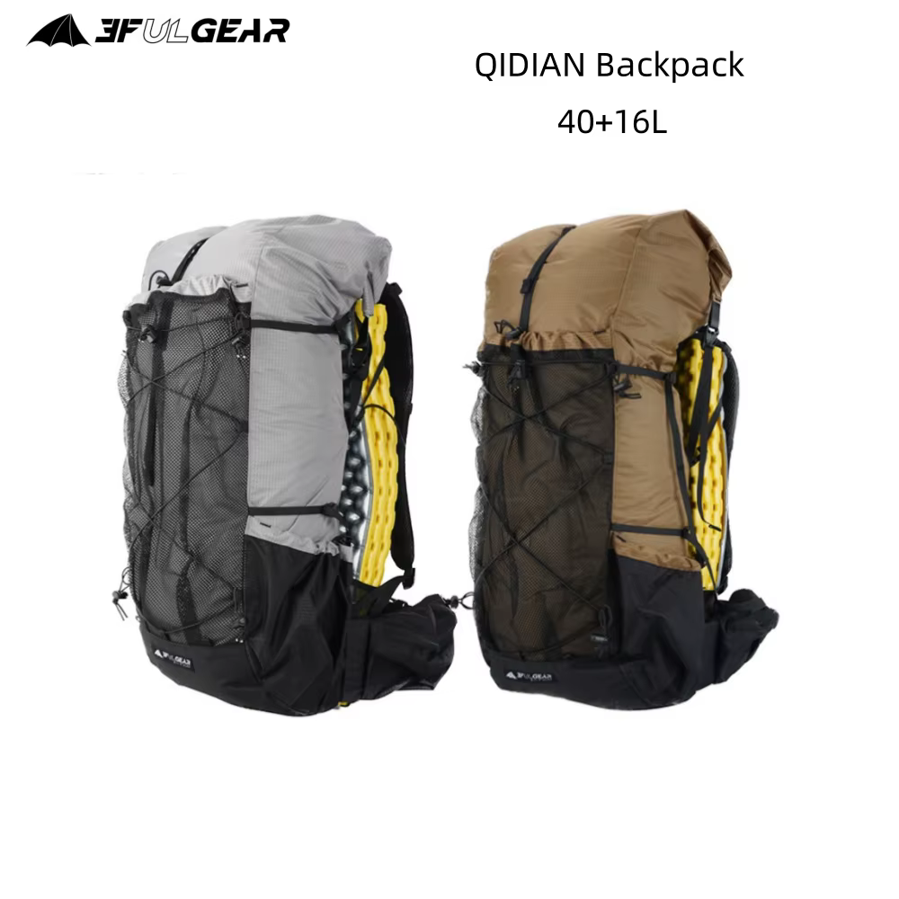 3F UL Gear Qidian sac à dos Camping en plein air UHMWPE sac à dos ultraléger 40 + 16L sac Durable étanche randonnée alpinisme