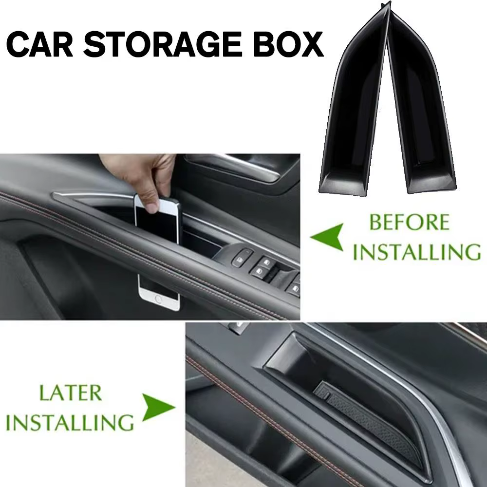 Accoudoir de poignée de porte de voiture, boîte de rangement, porte-conteneur, accessoires automatiques, KIT 3008 3008ight4008 5008 2016-20