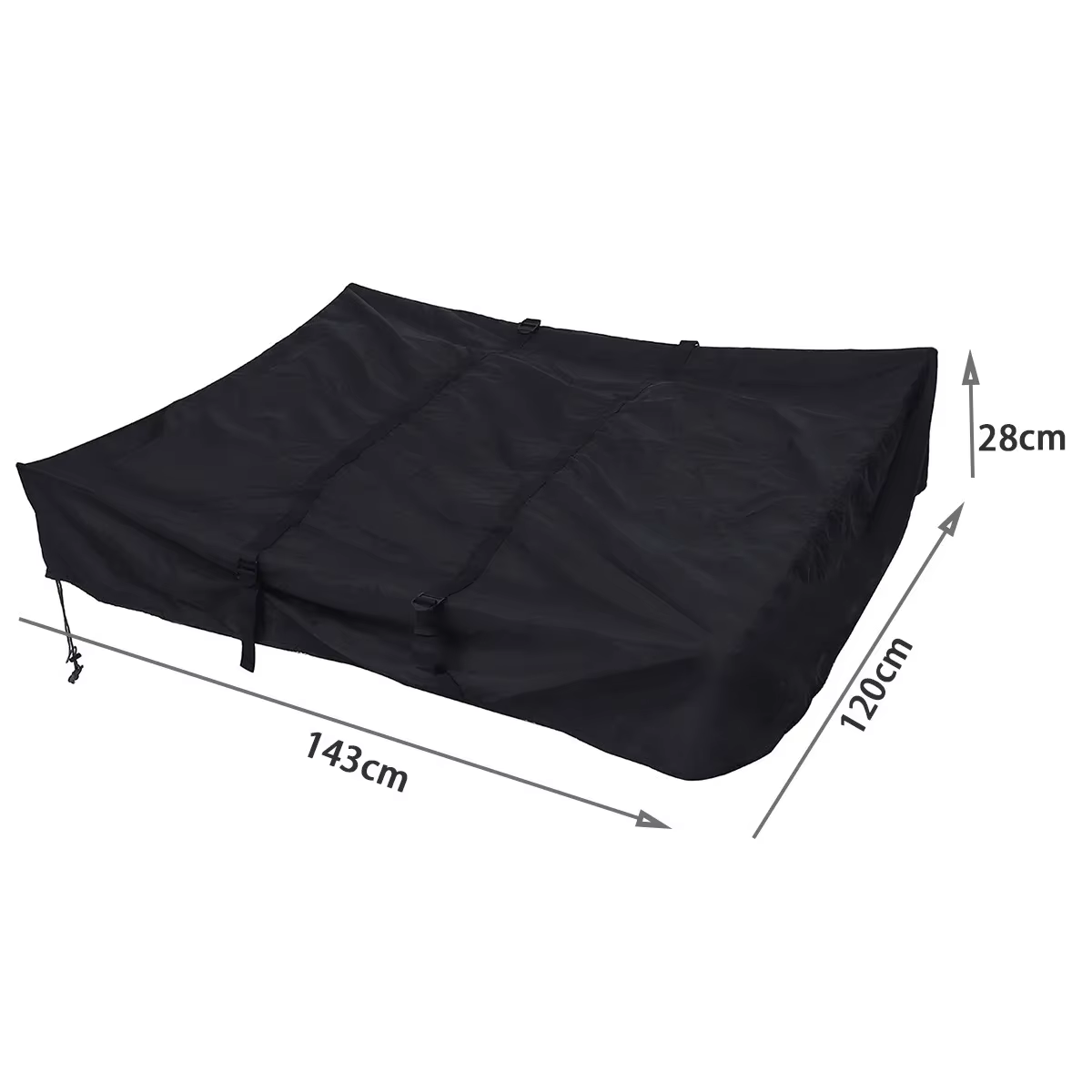 Camping voyage noir toit tente couverture sac de rangement