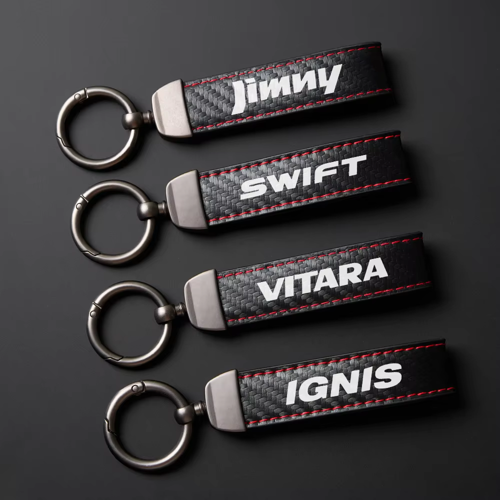 Porte-clés de voiture en cuir PU, pour Suzuki Jimny Swift Grand Vitara Ignis Alto Baleno SX4 samouraï s-cross Celerio Ertiga, accessoires de voiture