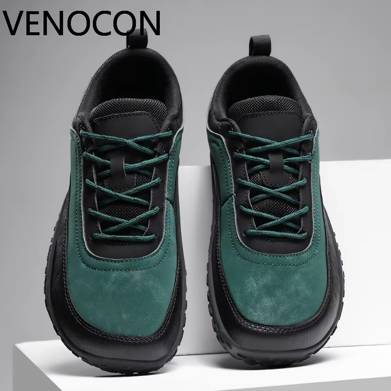 Chaussures de randonnée légères VENOCON Barefoot Minimalist Extra Ball Wide Nose Toe Box en tissu et cuir pour homme et femme
