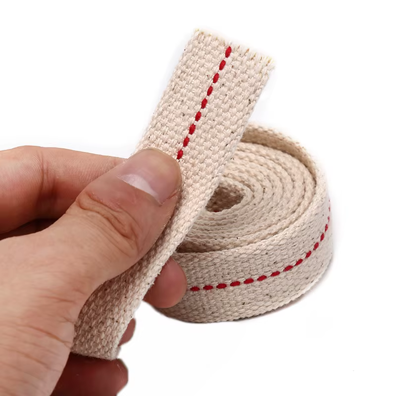 Mèche de lampe à kérosène en coton tressé