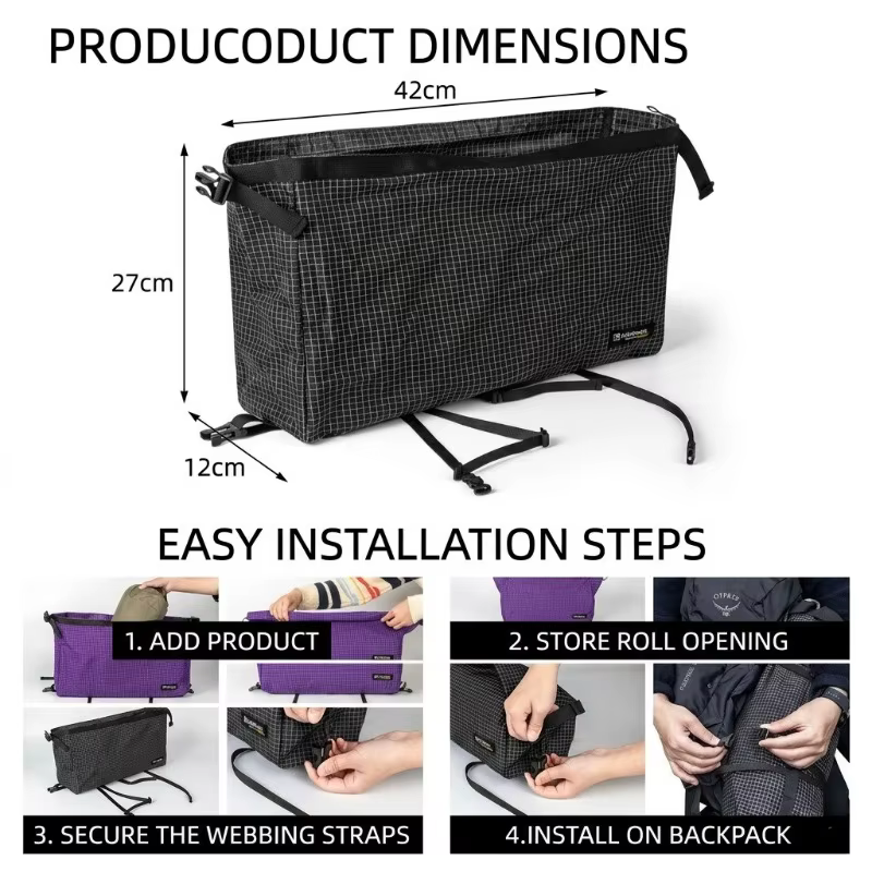 Sac à dos ultraléger avec couvercle supérieur