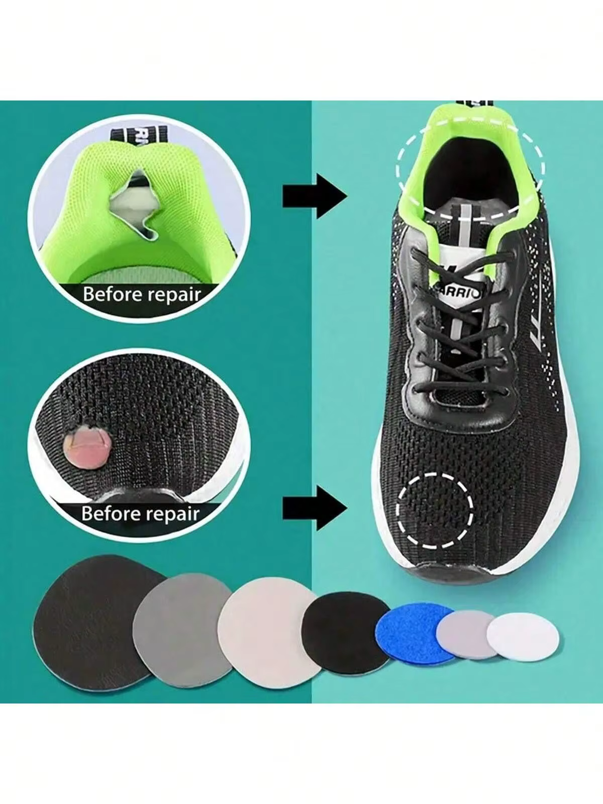 Patchs adhésifs de réparation de chaussures de sport