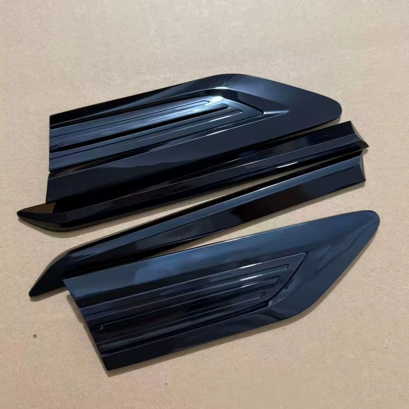 5 ensembles pour Tiguan 2017 2018 2019 2020 MK2 accessoires de voiture style ABS garde-boue latéral extérieur couverture de porte avant emblème de garniture