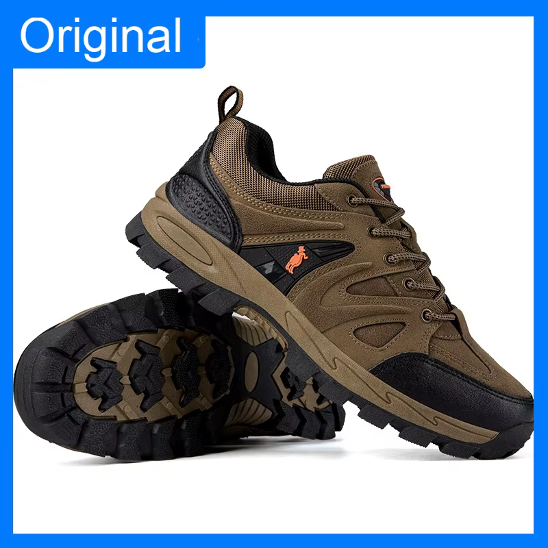 Chaussures de randonnée pour hommes en cuir suédé