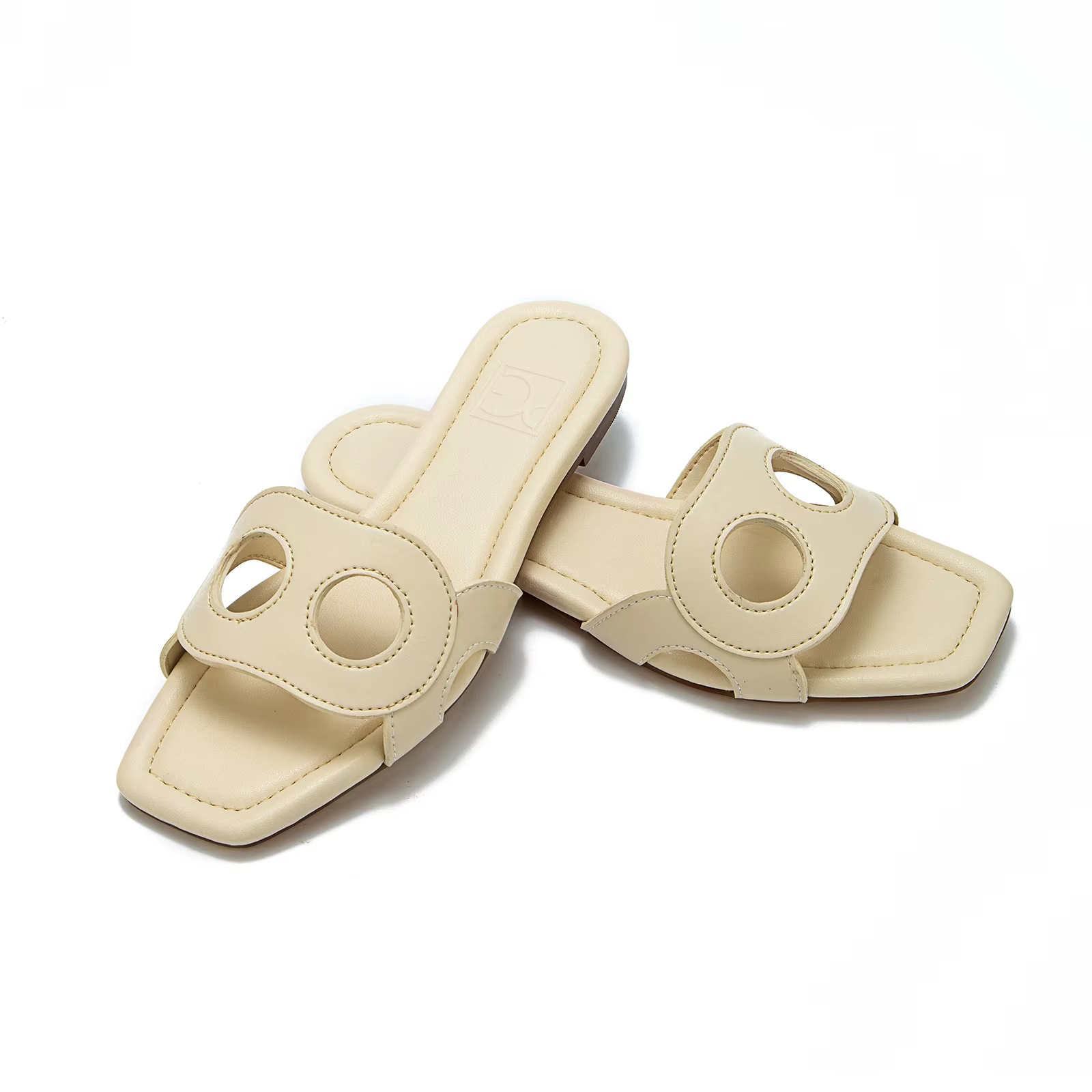 PG PATSY GARIS – Nouvelles pantoufles plates multifonctionnelles pour femmes, style extérieur, couleur unie, design tendance