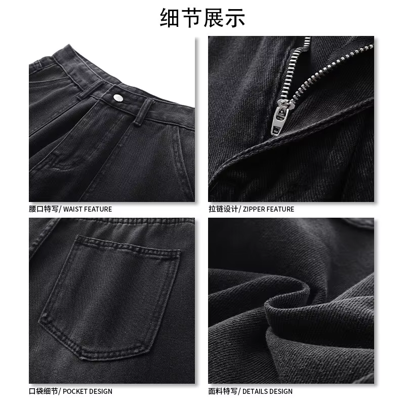 Guitar ANS-Pantalon cargo taille haute pour femme, jean taille haute, jean baggy, jambe large, design multi-poches, haute qualité, nouveau, 2022
