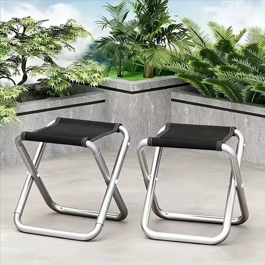 Tabouret de camping pliable