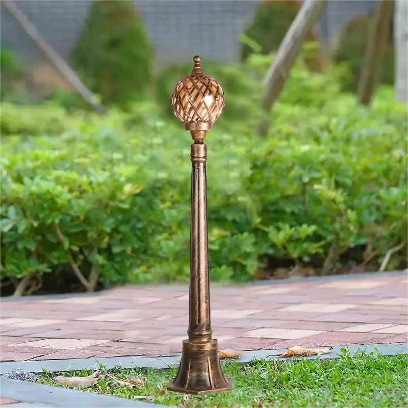 Lampe de pelouse extérieure communauté Style européen Tennis creux Villa pôle lampe jardin Villa cour extérieure lampadaire