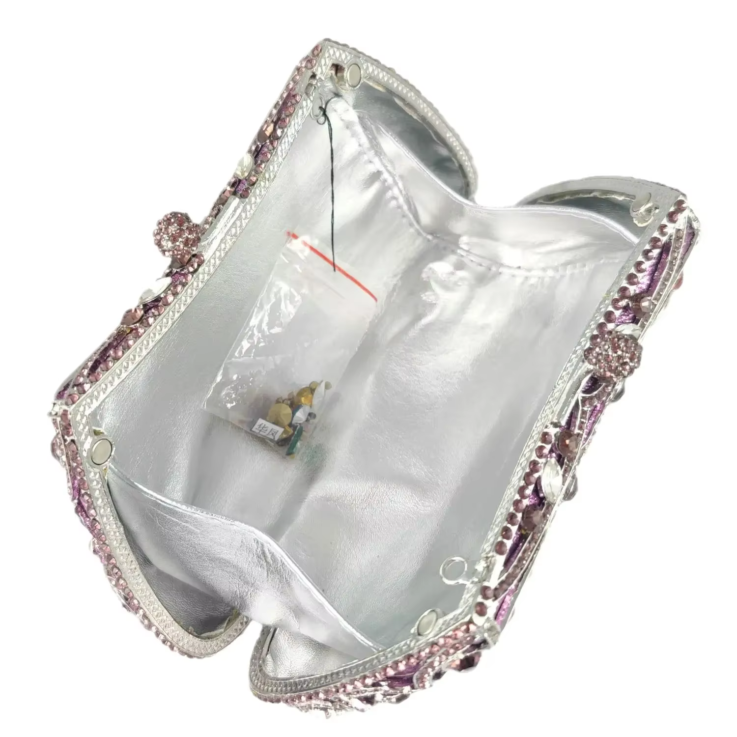 Boutique De FGG coloré violet femmes fleur pochette soirée sacs à main fête dîner cristal pochettes mariée mariage sac à main sac