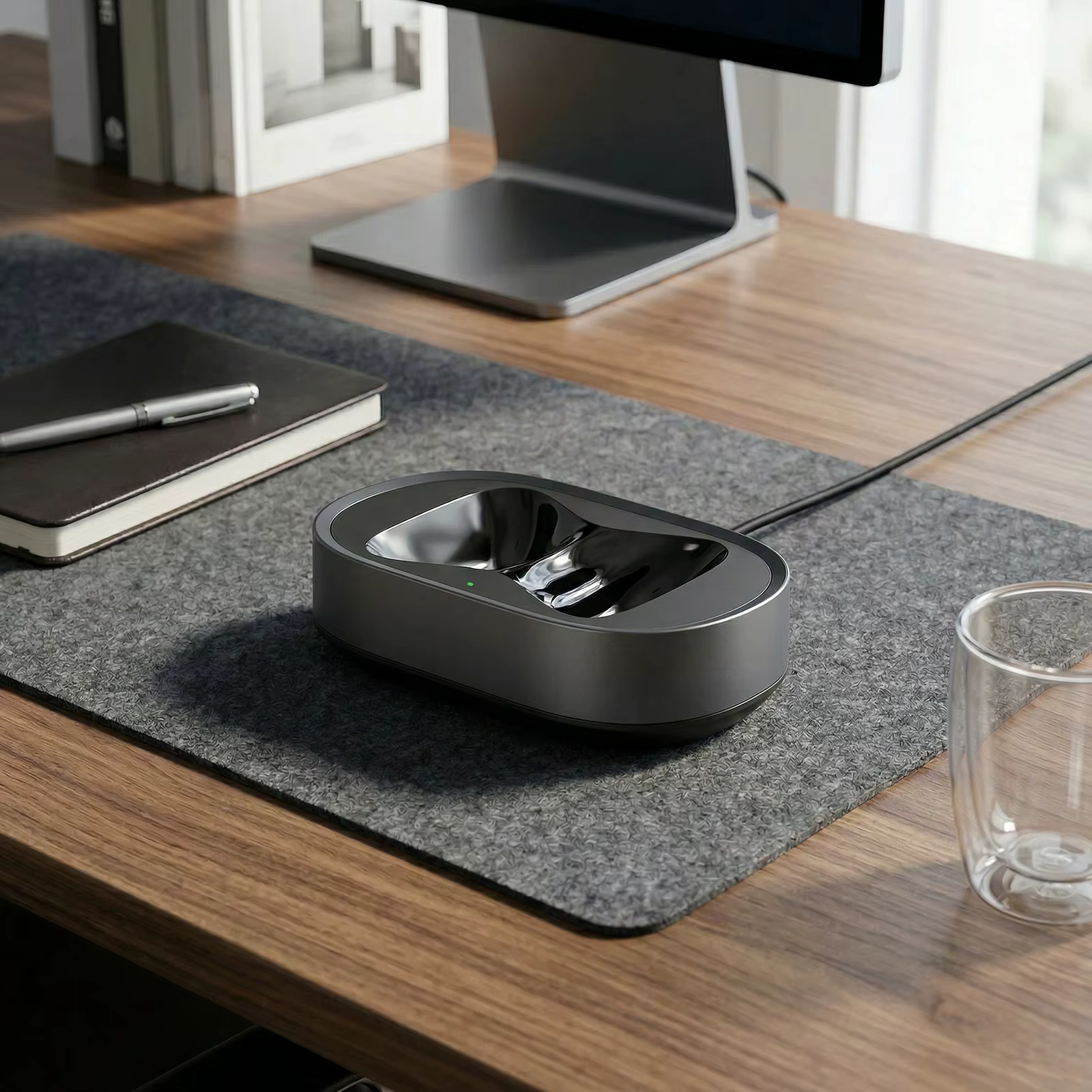 Station de charge portable adaptée aux écouteurs AirPods Max, accessoires, base de charge USB-C avec double connecteur, anti-rayures