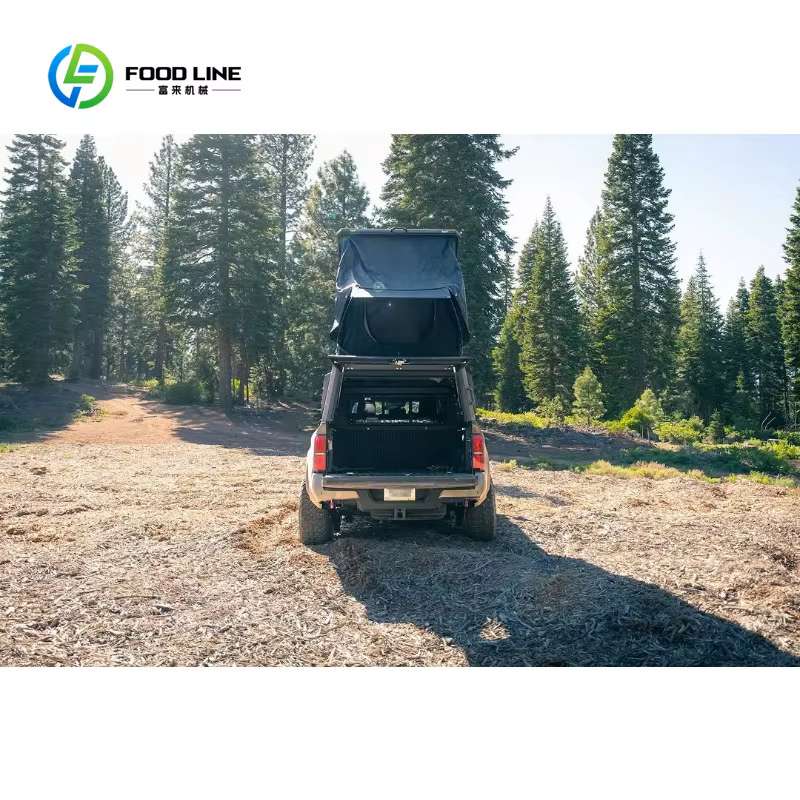 Camper Shell Personnalisé pour Pick-up 4x4 avec Tente de Toit Escamotable à Coque Rigide pour le Camping Tout-Terrain