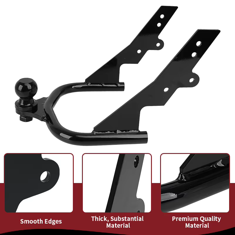 Attelage de remorque de moto noir avec boule pour Harley Touring Electra Street Tour Glide Road King FLHT FLHR FLTR 1994-2008