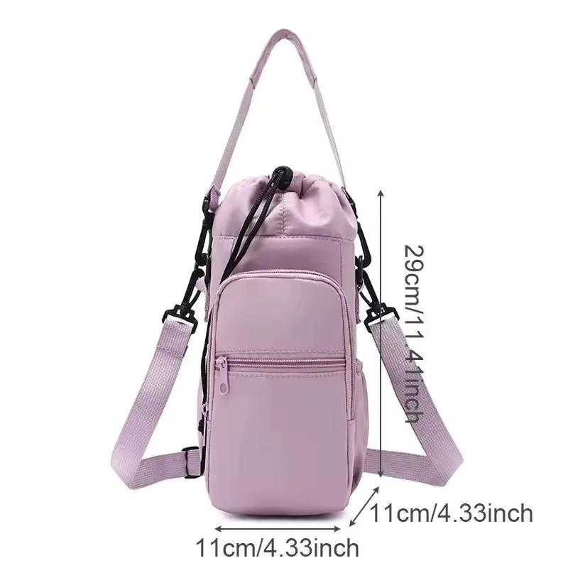 Sac de bouteille d'eau Portable avec sangle réglable
