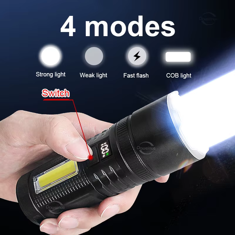 Lampe de poche LED la plus puissante 9000LM