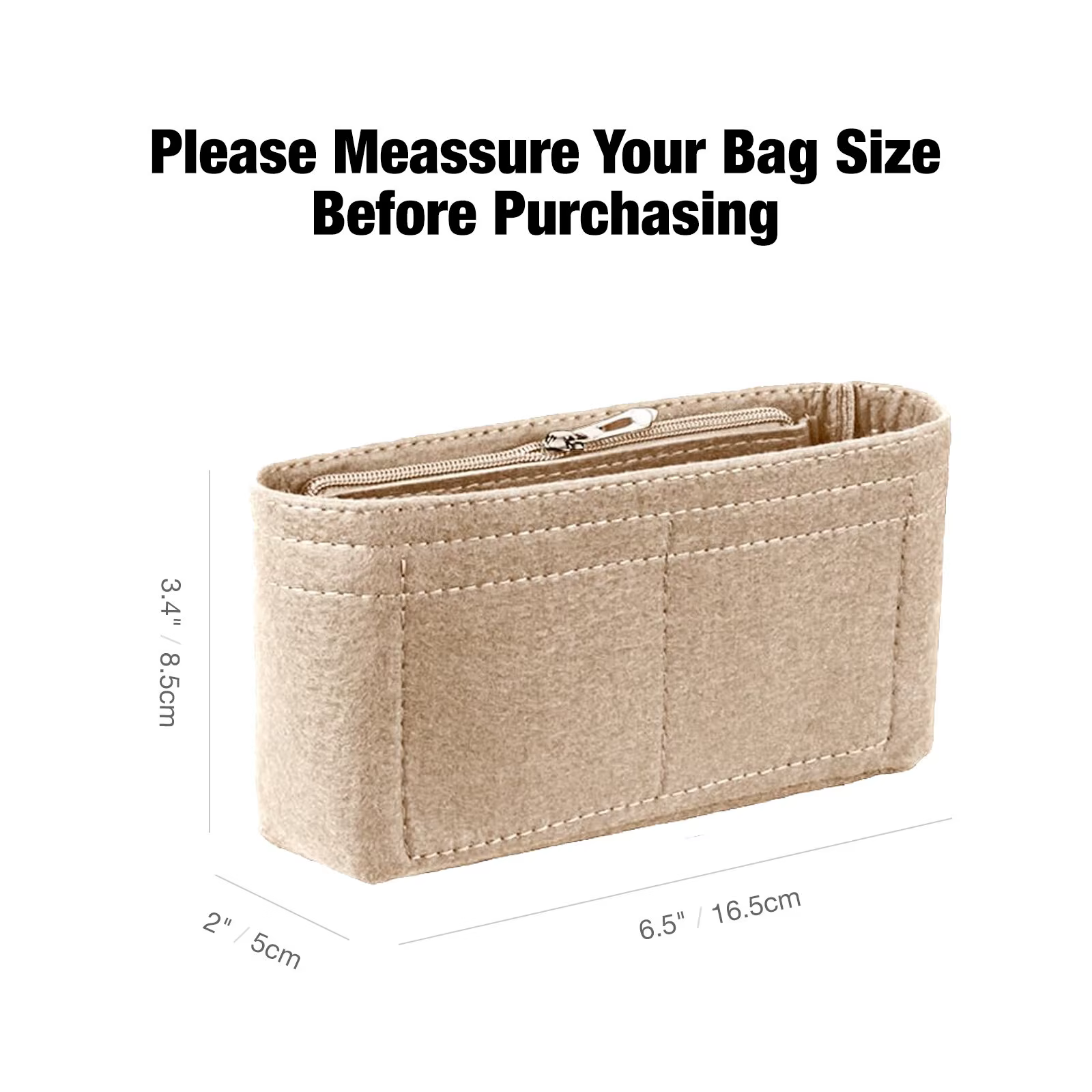 Sac à Main en Feutre pour Longchamp, Mini, Initié
