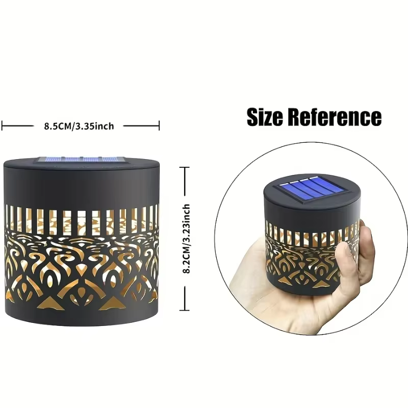 Lanterne Mandala colorée à LED solaire