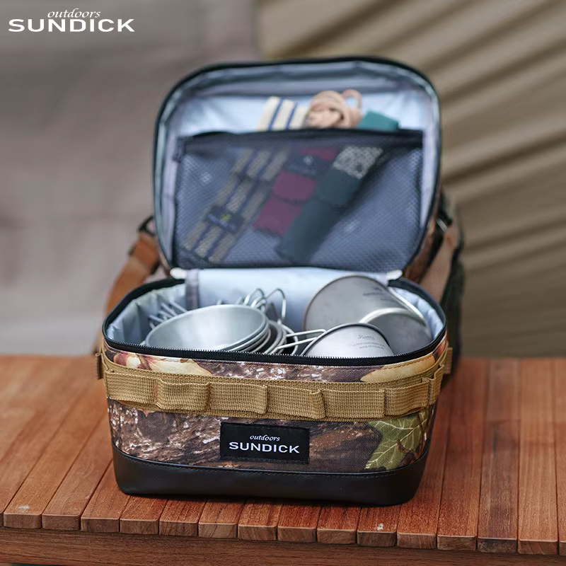 Sac de rangement isotherme pour bols et tasses de camping en plein air