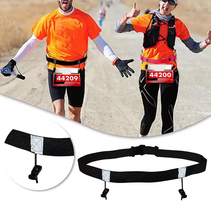 Ceinture porte-dossard pour course en plein air