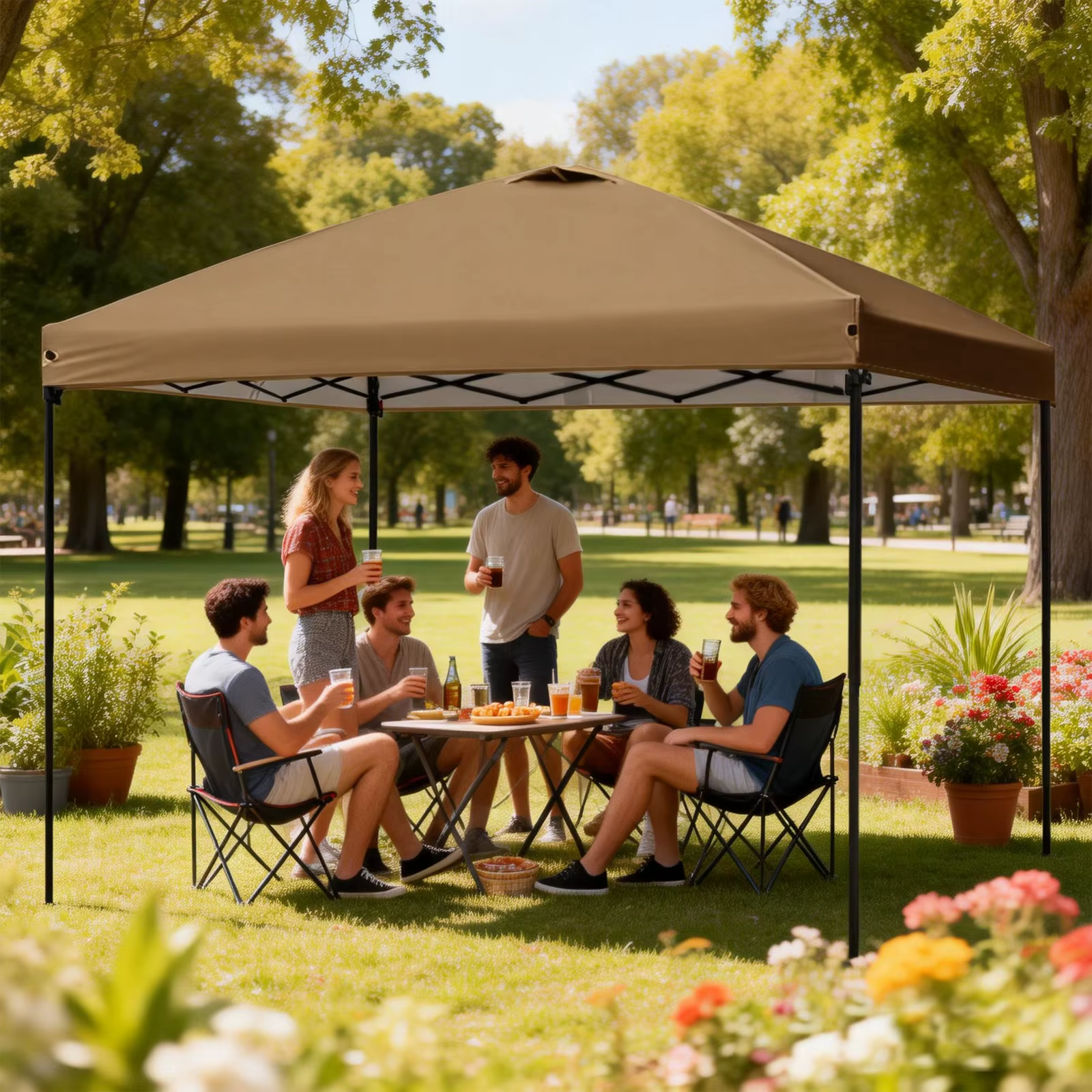 Tente Pop-Up 10x10 pour l'extérieur