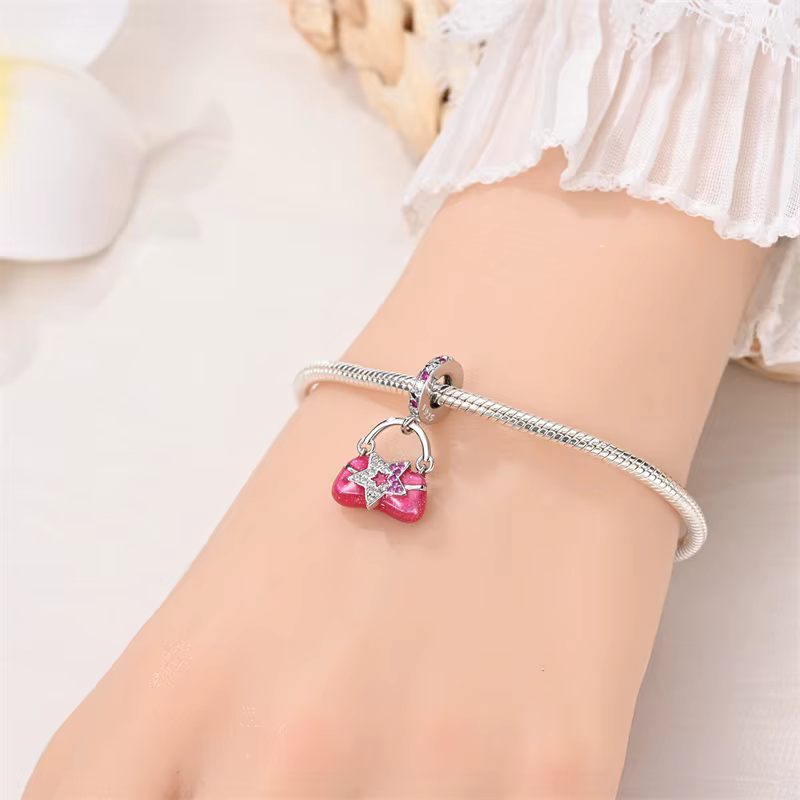 Breloques de sac en argent sterling 925