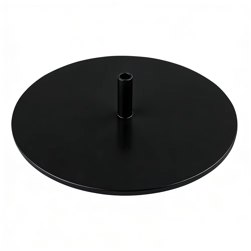 Base Ronde Entièrement Métallique pour Lampe de Travail LED, Accessoire de Lampe de Table Robuste, Lampe d'Atelier de Bijouterie