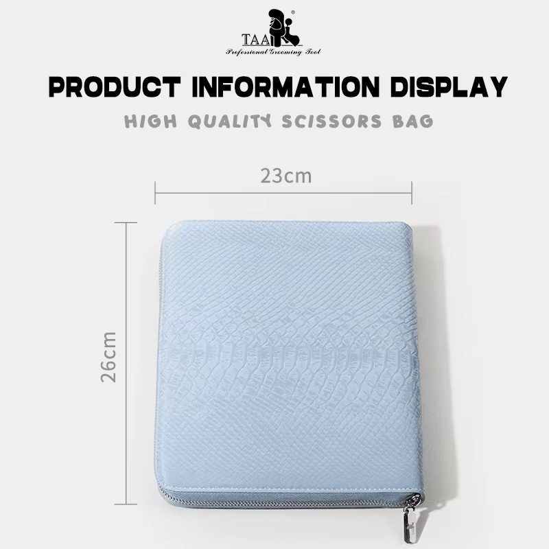 TAA Sac à Ciseaux Sac à Peignes Pour Animaux De Compagnie Doublure En Cuir Véritable Pu Pack D'outils Professionnels Morandi Colorful Pouch Accessoires Pour Animaux De Compagnie